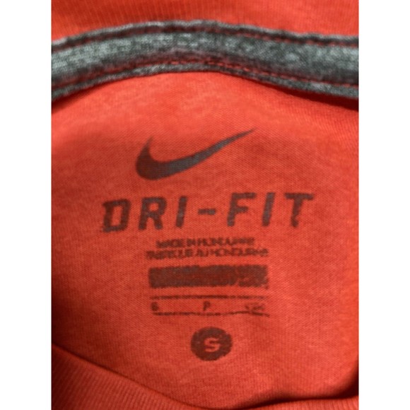 Nike Dri-Fit‎ Mens Orange T-Shirt Athletic Shirt Size Small - Picture 4 of 9
